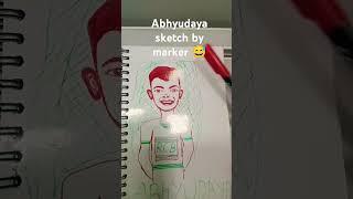 abhyuday sketch by pratibha by marker #phonk #music #song #art