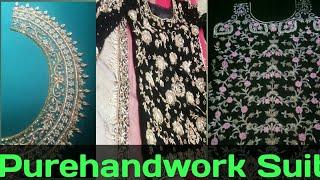 Designer ladies suit | handwork ladies suit | punjabi suit | Purehandwork