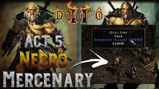 Can I make an Act 5 Mercenary Viable?  Barbarian Necromancer Hireling - Diablo 2