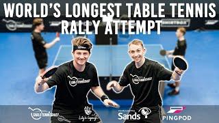 World's Longest Table Tennis Rally 2024 | Attempt