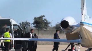 Ruben Amorim boarding his flight to Manchester