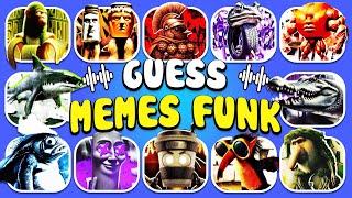 Guess ITALIAN BRAINROT ANIMALS FUNK Edition | Bombardino Crocodilo Funk, Tung Tung Sahur Funk