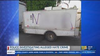 Police investigating vehicle theft, alleged hate crime at Southwest Bakersfield home
