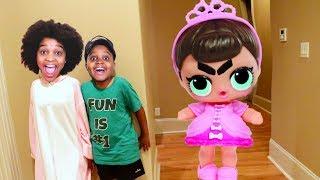 GIANT LOL DOLL vs Shiloh and Shasha! - Onyx Kids