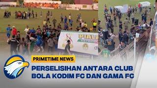 Viral! Pertandingan Sepak Bola Antar Gama FC vs Kodim 1203 di Ketapang Ricuh - [PTN]