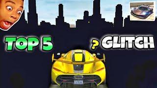 Top 5 insane Glitch| Extreme Car Driving Simulator|