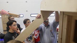 Eureka students build playground house