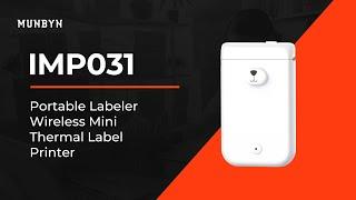 MUNBYN IMP031 Portable Labeler Wireless Mini Thermal Label Printer