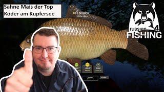 Sahne Mais der Silber Köder am Kupfersee | Russian Fishing 4 #590 | Deutsch | UwF