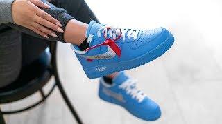 How Nike and Off White SCREWED US | NIKE X OFF WHITE MCA AIR FORCE 1 BLUE ON FEET REVIEW