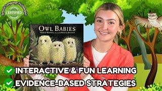 Speech Therapist Reads "Owl Babies" | Guilt-Free Screen Time | Popular Children's Books