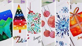 Simple Christmas Card Ideas for Beginners! 