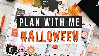 Halloween Plan With Me!   Classic Happy Planner - Checklist + Vertical Layout - October 2024