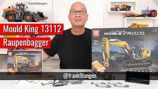 Mould King 13112 Raupenbagger - mit Granulat-Test und dem Vergleich zu Cada C61082