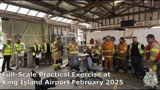 King Island Airport crash exercise 2025