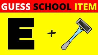 Can You Guess the School Item from Emoji Within 15 Seconds | Guess the item quiz