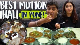 Finding the Best Mutton Thali in Pune | Part 2 | Kaala Mutton fry | Bheja | Kheema