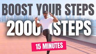 2000 steps in 15 minutes Low Impact Indoor Walking Workout