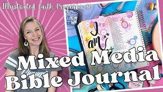 Mixed Media Bible Journal || Illustrated Faith || Bible Journaling Process