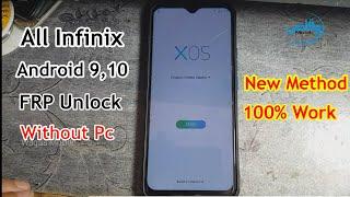 All infinix Android 9,10 Frp Unlock Without Pc 100% | infinix Hot 9 Play Frp Bypass by Waqas Mobile