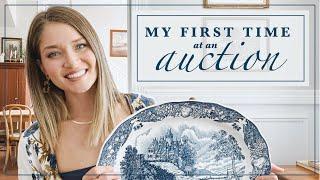 My First Time at an Auction | What I Found + Garage Sale Haul