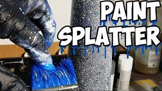 Speckled Tumbler Tutorial | Garage Floor Paint Splatter Tumbler for Men