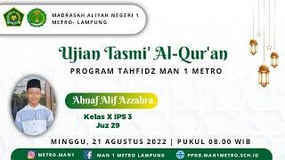 Ujian Tasmi' MAN 1Merto (Ahnaf Alif Azzahra)