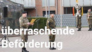 Bundeswehr: Musiksoldat wird mit Beförderung überrascht (und das Niedersachsenlied)