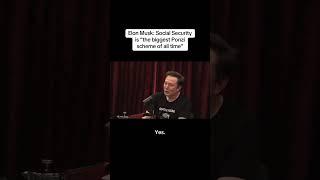 Elon Calls Social Security “Biggest Ponzi Scheme Of All Time”