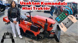 Traktörün Giremediği Yerlerde İş Yapıyor. Uzaktan Kumandalı Mini Traktör.