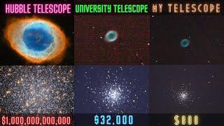 What YOU Can SEE Through a $1 Billion, $32,000 and an $800 Telescope! 