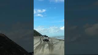 What a 4x4 lineup  #jeep #shorts #youtubeshorts #beach #offroad