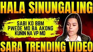 TRENDING VIDEO NI SARA PINAGPYESTAHAN NG NETIZENS