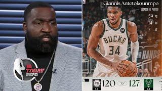 NBA TODAY | "Giannis is a scoring machine!" - Perkins reacts to Bucks beat Pistons 127-120 in OT