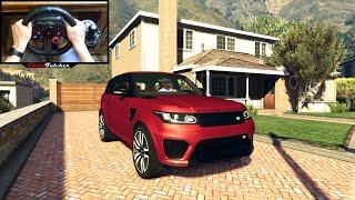 Range Rover Sport SVR - GTA 5 - Logitech G29 Realistic Driving