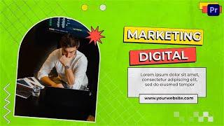 Marketing Strategy Intro Premier Pro Template