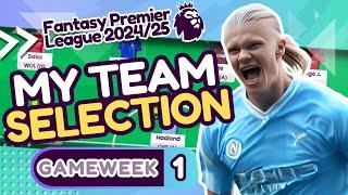 FPL GAMEWEEK 1 TEAM SELECTION! | Fantasy Premier League Tips 2024/25 #fpl #premierleague