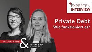 Die Assetklasse Private Debt erklärt | BX Swiss TV