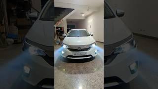 Honda city headlight projector upgraded and fog lamp projector installed #hondacity2020 #headlights