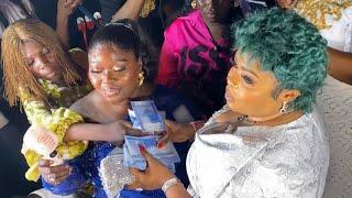 DAYO AMUSA RAINED MONEY ON FERANMI SPIRITUAL EMPIRE CEO AT HER BIRTHDAY PARTY & OFFICE OPENING