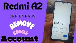 Redmi A2 frp bypass|remove google account|unlock pattern #frpbypass