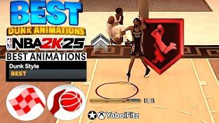 BEST NBA 2K25 DUNKS + LAYUP PACKAGE for EVERY BUILD • BEST SLASHER ANIMATIONS/DUNK STYLE Season 4