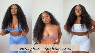 try on haul: Zara, shein, and fashion nova (online shopping spree)