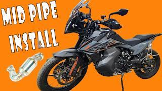 Mid Pipe Cat Delete on KTM 790 890 Adventure | Catalytic Converter Removal