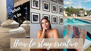 5 ways to stay creative when working full time | At Home with Ally | VLOG