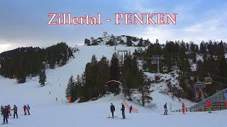 Penken Ski Resort, Mayrhofen, Zillertal, Tyrol, Alpy Austria. Jazda na nartach w Zillertal 3000.