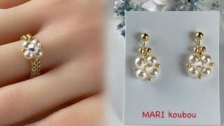 Cute️ Small ring & small earrings