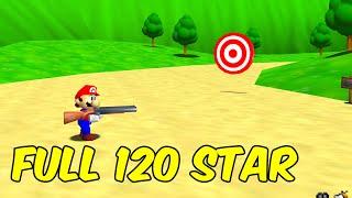 Shotgun Mario 64 (Full 120 Star Romhack Playthrough)