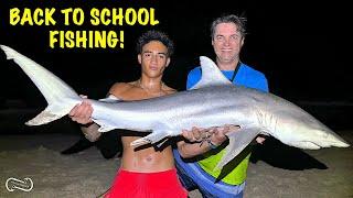 TEACHER TAKES STUDENT ON SHARK FISHING TRIP TO GET READY FOR THE FIRST DAY OF HIGH SCHOOL