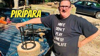 Mike tests 4-way kindling firewood splitting jig #Piripara